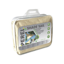 Voile solaire - triangle - 3.6 x 3.6 x 3.6 m - couleur: crème