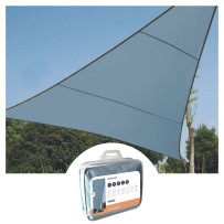 Voile solaire - triangle - 3.6 x 3.6 x 3.6 m - couleur : gris ardoise clair