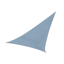 Voile solaire - triangle - 3.6 x 3.6 x 3.6 m - couleur : gris ardoise clair