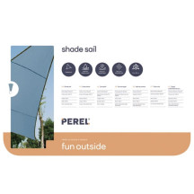 Voile solaire - triangle - 3.6 x 3.6 x 3.6 m - couleur : gris ardoise clair