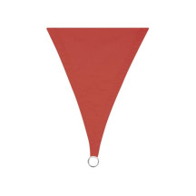 Voile solaire - triangle - 3.6 x 3.6 x 3.6 m - couleur : terracotta