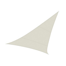 Voile solaire - triangle - 5 x 5 x 5 m - couleur: crème