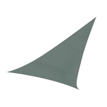 Voile solaire - triangle - 5 x 5 x 5 m - couleur : gris vert