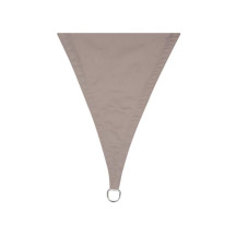 Voile solaire - triangle - 5 x 5 x 5 m - couleur: gris taupe