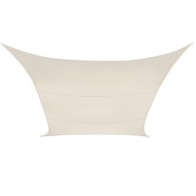 Voile solaire - rectangulaire - 2 x 3 m - couleur : crème