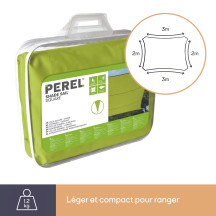 Voile solaire - rectangulaire - 2 x 3 m - couleur: vert lime