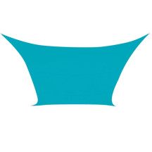 Voile solaire - carré - 3.6 x 3.6 m - couleur : bleu ciel