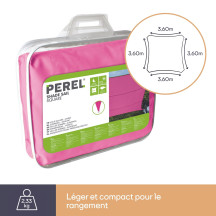 Voile solaire - carré - 3.6 x 3.6 m - couleur: fuchsia