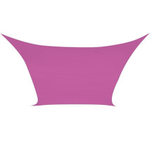 Voile solaire - carré - 3.6 x 3.6 m - couleur: fuchsia