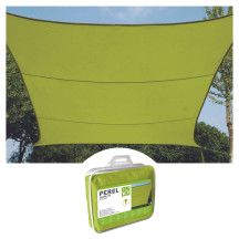 Voile solaire - carré - 3.6 x 3.6 m - couleur: vert lime