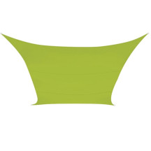 Voile solaire - carré - 3.6 x 3.6 m - couleur: vert lime