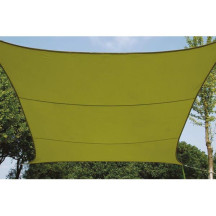 Voile solaire - carré - 3.6 x 3.6 m - couleur: vert lime