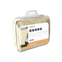Voile solaire perméable - carré - 3.6 x 3.6 m - couleur : champagne