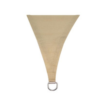 Voile solaire perméable - carré - 3.6 x 3.6 m - couleur : champagne