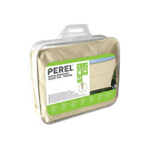 Voile solaire perméable - carré - 5 x 5 m - couleur : champagne