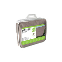 Voile solaire - carré - 5 x 5 m - couleur: gris taupe