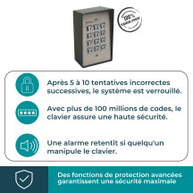 DIGICODE - 2 SORTIES RELAIS - ANTI-VANDALISME