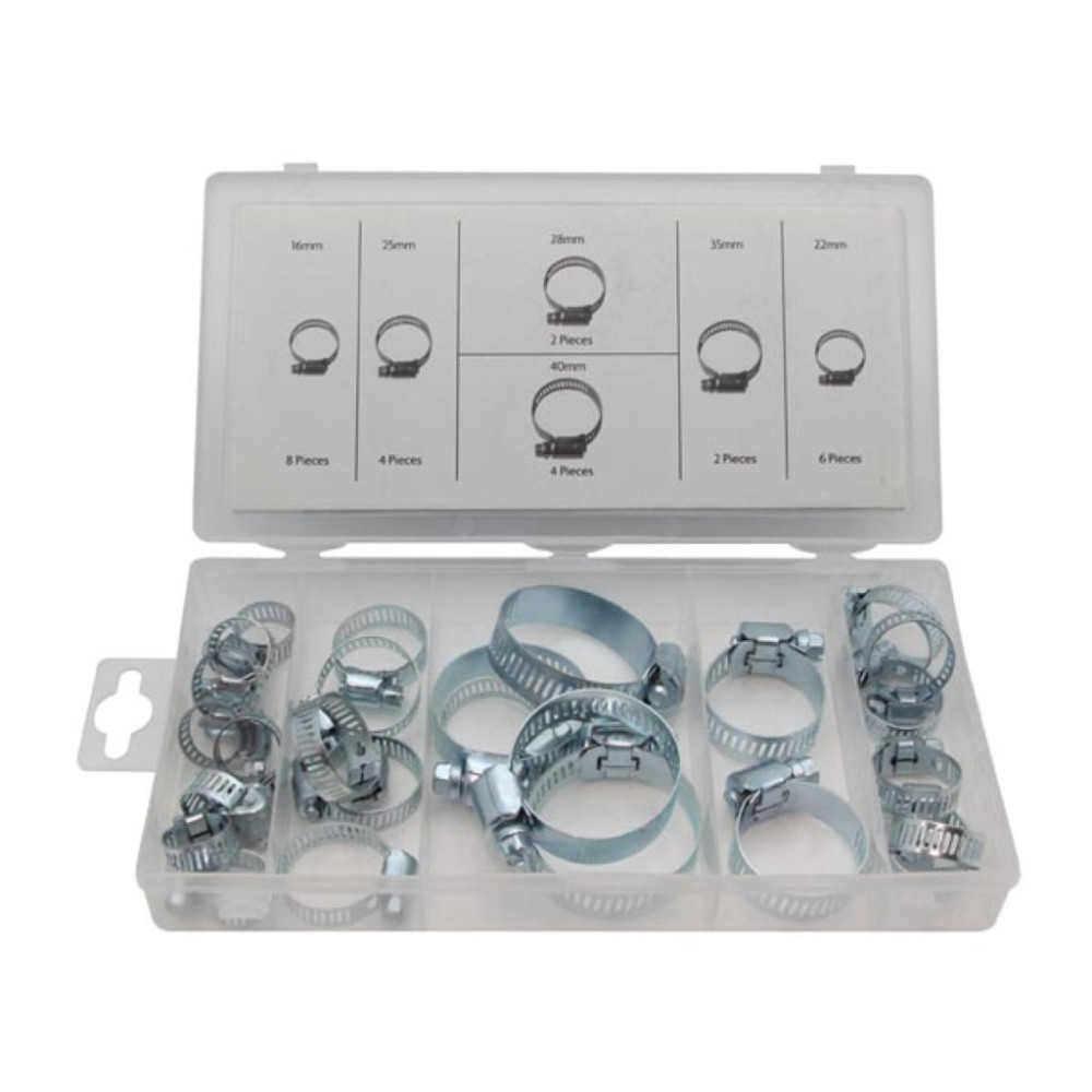 Assortiment de colliers de serrage, 26 pièces