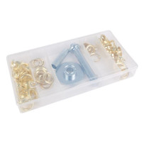 Assortiment d'œillets pour bâches, 130 pièces