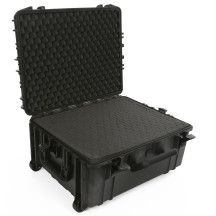 MALLETTE RIGIDE TROLLY - 604 x 473 x 283 mm - AVEC MOUSSE - 80 L