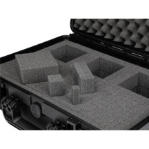MALLETTE RIGIDE TROLLY - 604 x 473 x 283 mm - AVEC MOUSSE - 80 L