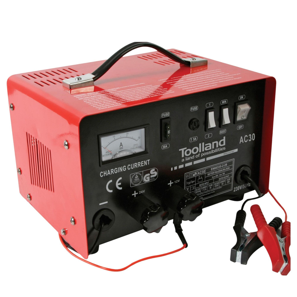 CHARGEUR POUR BATTERIE À ACIDE DE PLOMB - 12/24 V - AVEC FONCTION BOOST - 20A