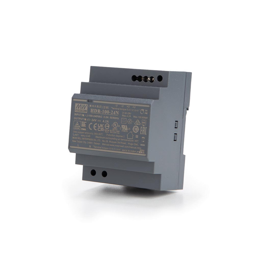 ALIMENTATION - 1 SORTIE - 100 W - 24 V 4.2 A - MONTAGE SUR RAIL DIN - POUR USAGE INDUSTRIEL