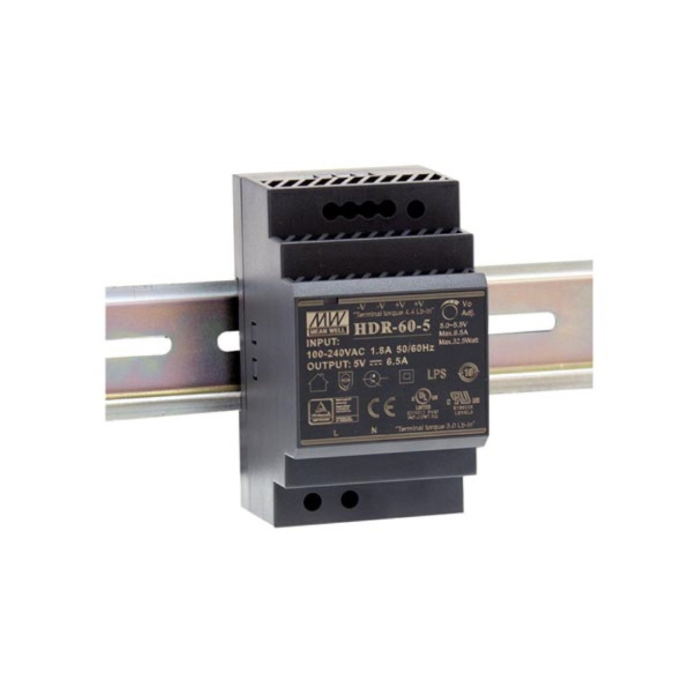 ALIMENTATION - 1 SORTIE - 60 W - 15 V 4 A - MONTAGE SUR RAIL DIN - POUR USAGE INDUSTRIEL