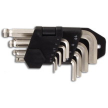JEU DE CLES ALLEN - EMBOUT SPHERIQUE - 9 pcs