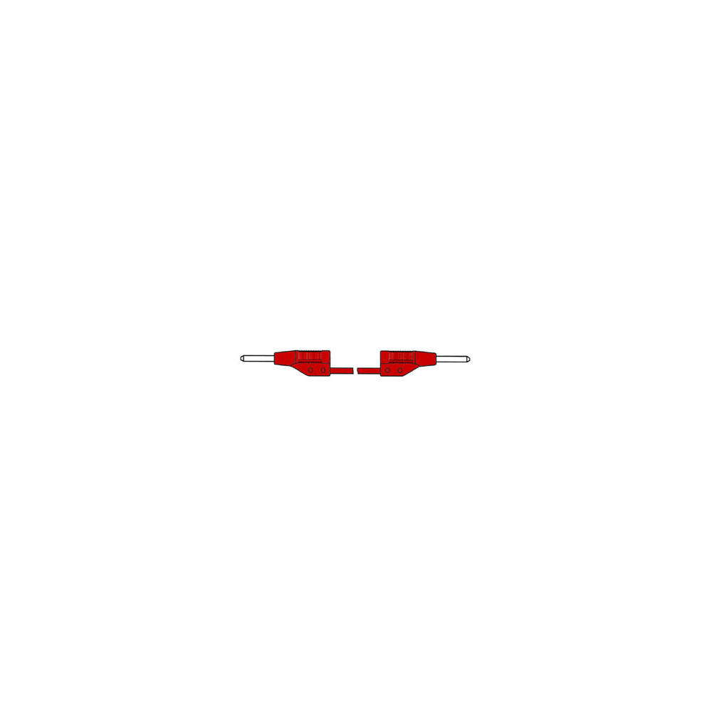 CORDON DE MESURE MOULE 2mm 50cm - ROUGE (MVL 2/50)