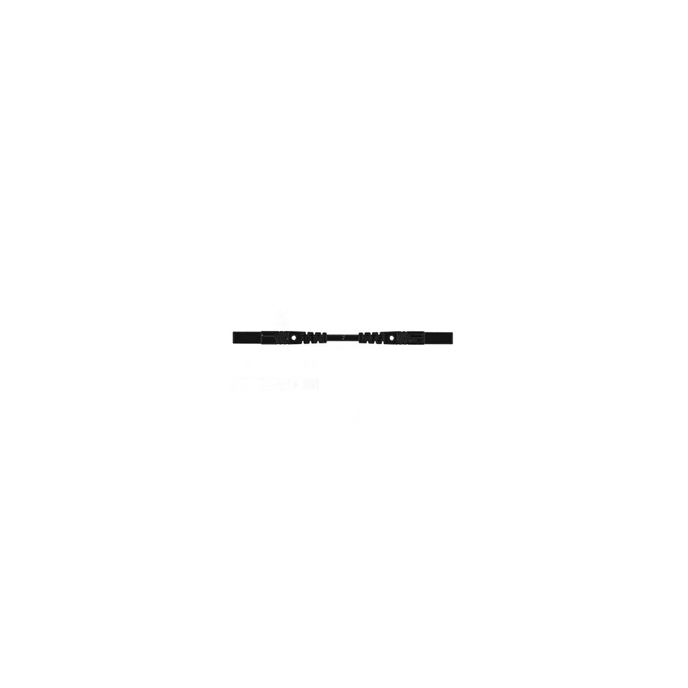 CORDON DE MESURE ISOLE 25cm et Ø 4mm - NOIR (MLB/GG-SH 25/1)