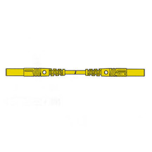 CORDON DE MESURE ISOLE 25cm et Ø 4mm - JAUNE (MLB/GG-SH 25/1)