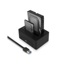 Station d'accueil pour double disque dur SATA USB 3.2 Gen1 vers 2.5" et 3.5".