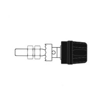 DOUILLE 4mm - LONGUE TIGE - NOIR (PK 10A)