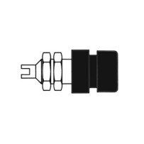 DOUILLE STANDARD 4mm ISOLEE - NOIR (BIL 20)