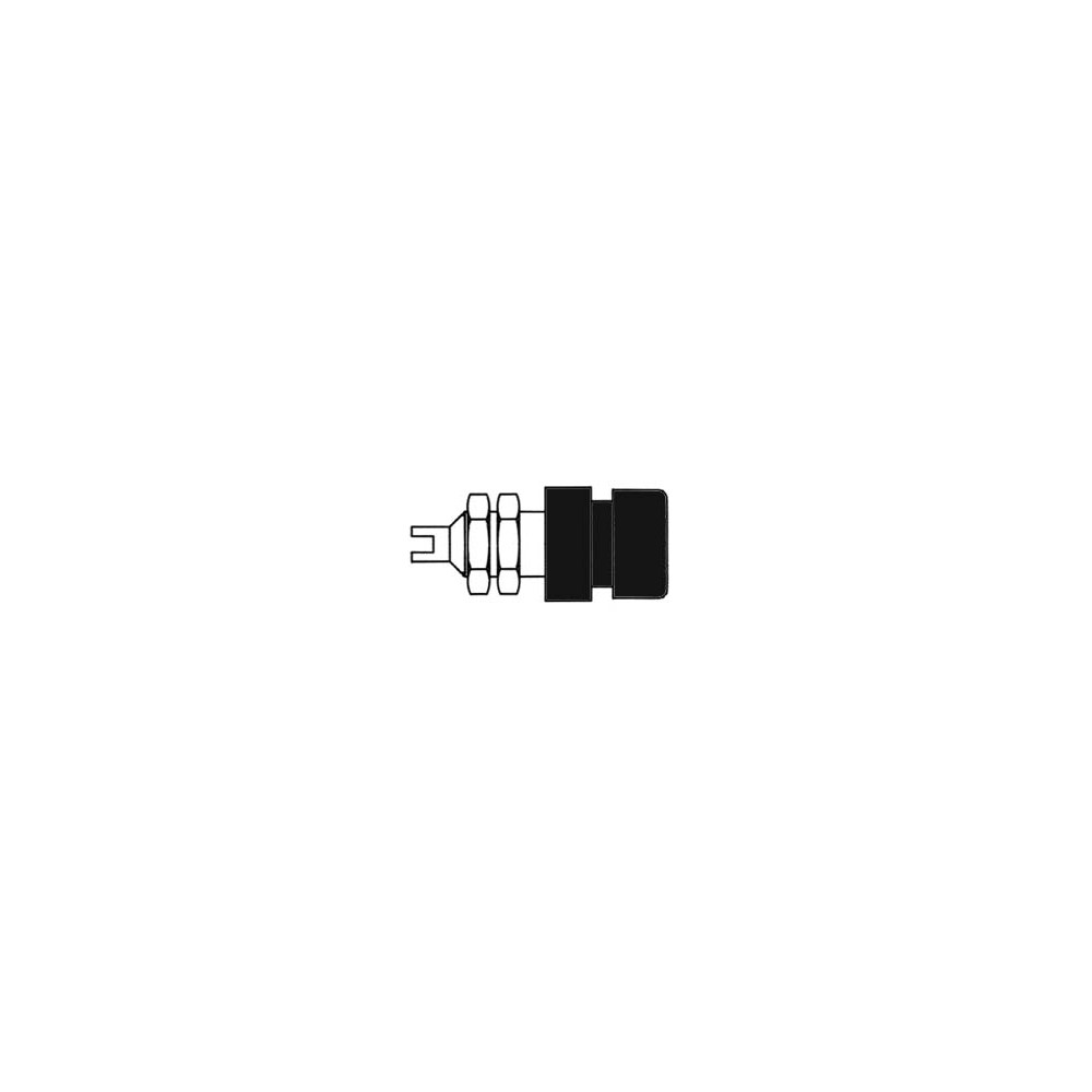 DOUILLE STANDARD 4mm ISOLEE - NOIR (BIL 20)