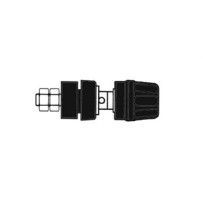 DOUILLE 4mm AVEC BOUCHON IMPERDABLE- NOIR (PKI 10A)