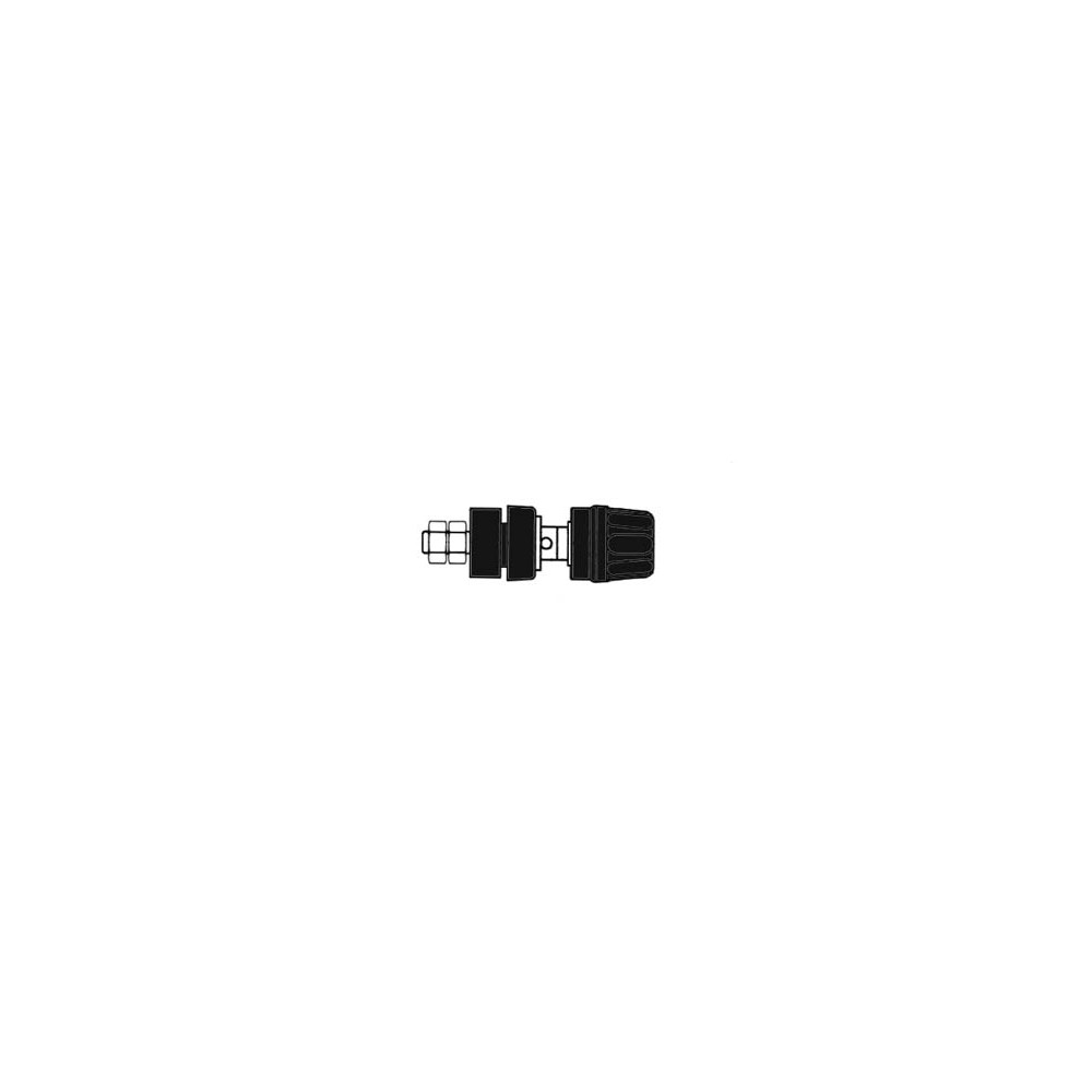 DOUILLE 4mm AVEC BOUCHON IMPERDABLE- NOIR (PKI 10A)