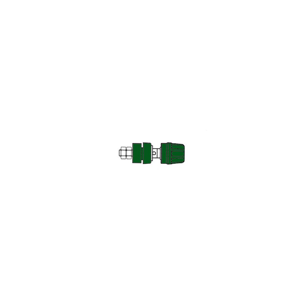 DOUILLE 4mm AVEC BOUCHON IMPERDABLE- VERT (PKI 10A)