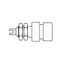 DOUILLE ISOLEE, BLANC, 4mm - BIL20