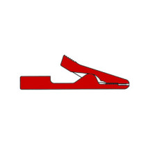 PINCE CROCODILE ISOLEE 2mm - ROUGE (MA1)