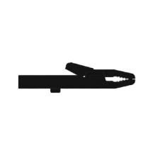 PINCE CROCODILE ISOLEE 4mm 25A - NOIR (AK 2 S)