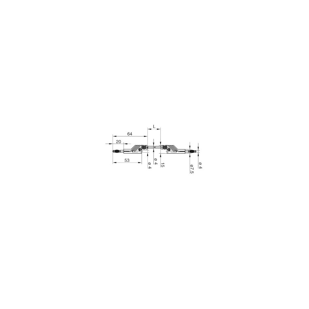CORDON DE MESURE 4mm 100cm - NOIR (MLN SIL 100/1)
