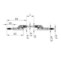 CORDON DE MESURE 4mm 100cm - ROUGE (MLN-SIL 100/1)