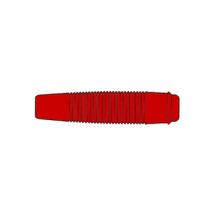 CONNECTEUR ISOLE POUR BROCHE Ø4mm - ROUGE (KUN30)