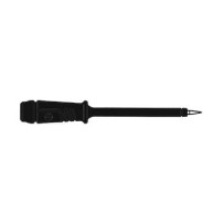 POINTE DE TOUCHE À DOUILLE ISOLANTE FLEXIBLE 4mm EN ACIER INOX - NOIR (PRÜF 2)