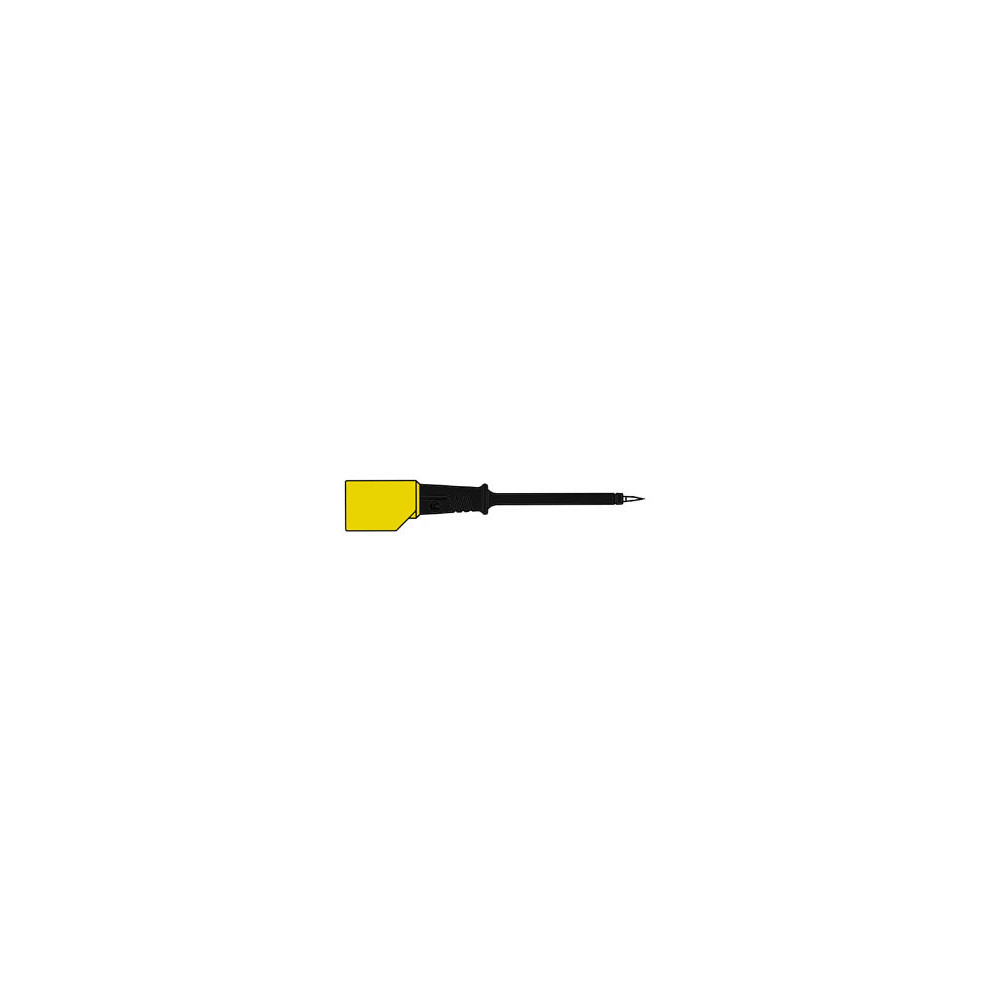 POINTE DE TOUCHE 4mm POUR FICHE AVEC REPRISE ARRIERE - NOIR (PRÜF 2S)