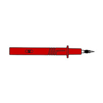 POINTE DE TOUCHE 4mm IEC1010 - ROUGE (PRÜF 2700)