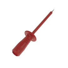 TEST PROBE WITH ELASTIC,SHATTER-PROROOF INSULATED SLEEVE, FEMALE SOCKET 4mm safety (PRUEF2600 RED)