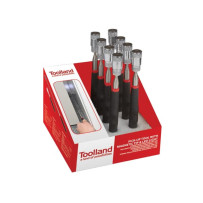 PRÉSENTOIR AVEC 8 x RALLONGE DE PRÉHENSION MAGNÉTIQUE + LED